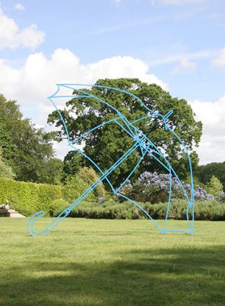 'Umbrella (blue)' by ﻿Michael Craig-Martin