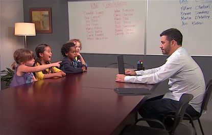 Kimmel and the kids discuss presidential candidates