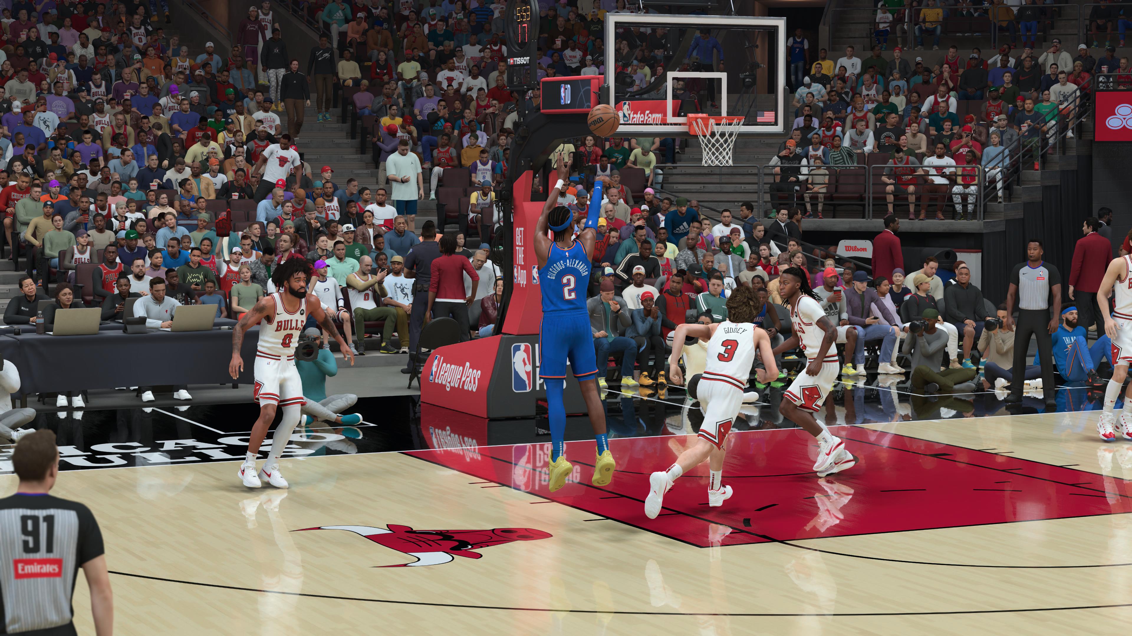 Screenshots from 2K sports game NBA 2K26