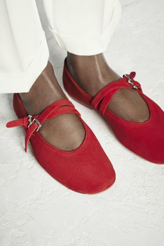 Double Strap Leather Mary Janes
