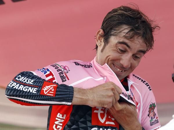 I could get used to this: Arroyo pulled on his second pink jersey