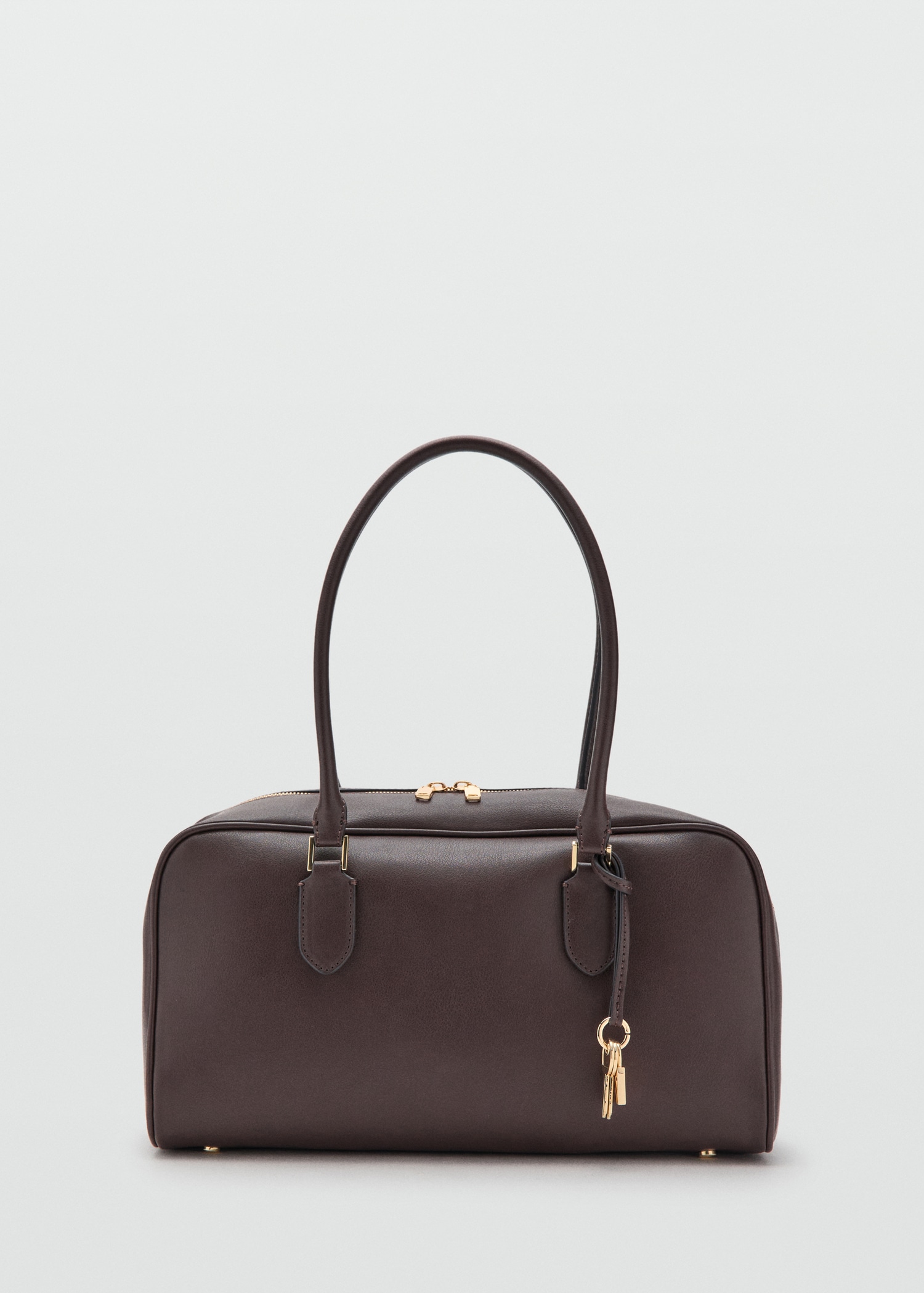 Medium Bowling Bag With Charm Detail - Women | Mango United Kingdom