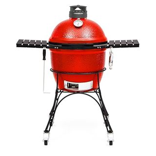 Kamado Smoker Bbq, Outdoor Charcoal Barbecue Grill in Red 