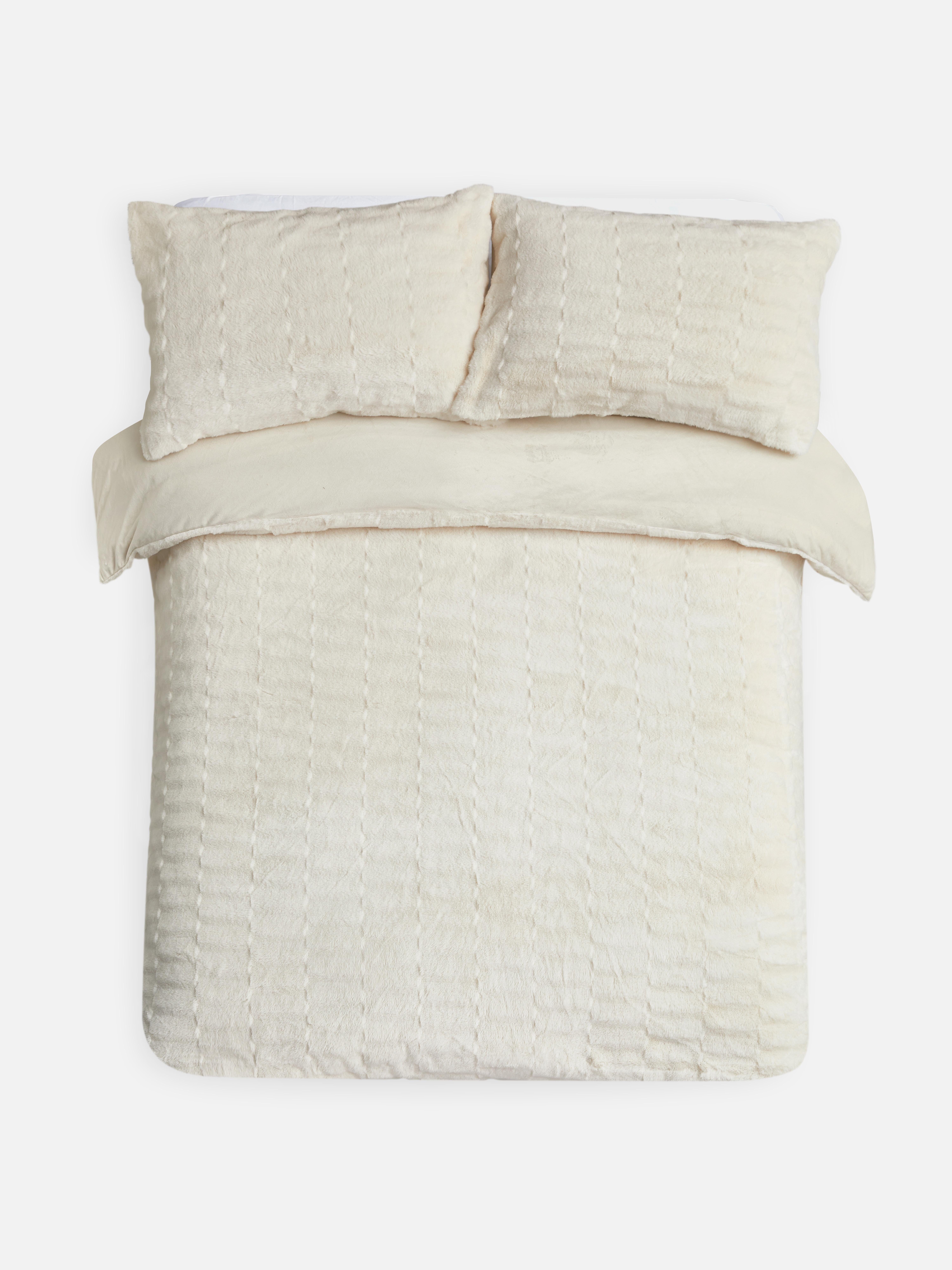 Faux Fur Double Duvet Cover Set