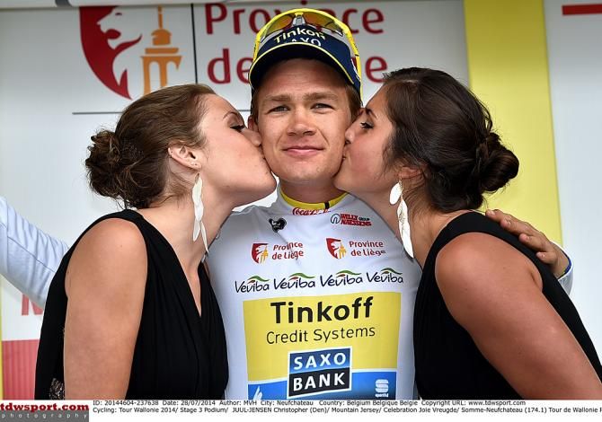 Christopher Juul Jensen (Tinkoff-Saxo) is leading the event's best young rider competition