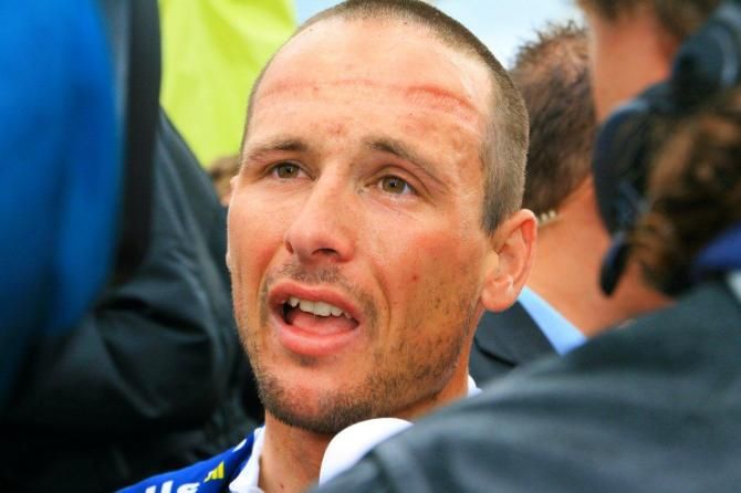 Johnny Hoogerland gives his first interview as Duch champion