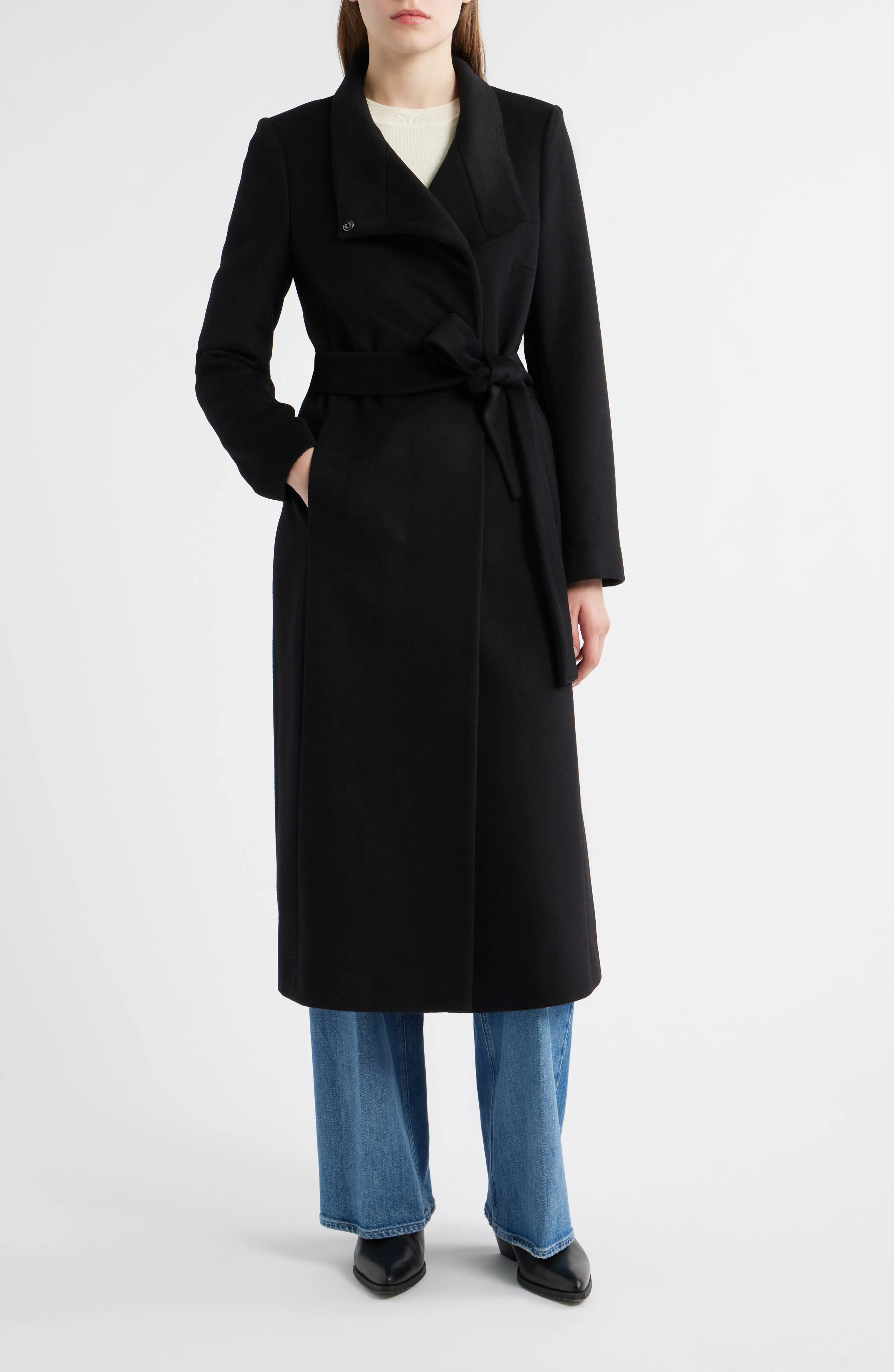 Sam Edelman, Stand Collar Wrap Coat (Was $240)