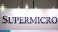 The logo of Supermicro is seen during Computex 2024 in Taipei on June 4, 2024. (Photo by I-Hwa CHENG / AFP) (Photo by I-HWA CHENG/AFP via Getty Images)