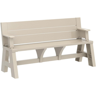 white bench