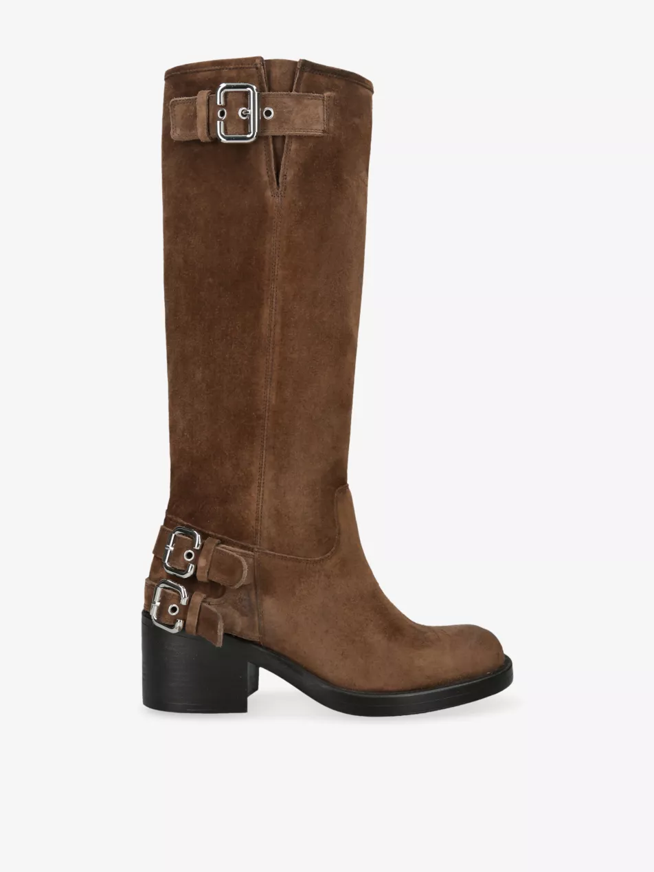 Dakota Suede Knee-High Boots - Eur 36 / 3 Uk Women