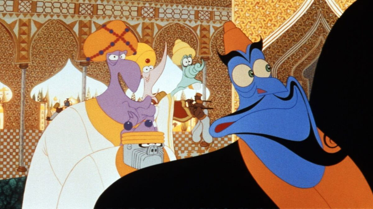 A still from the film The Thief and the Cobbler