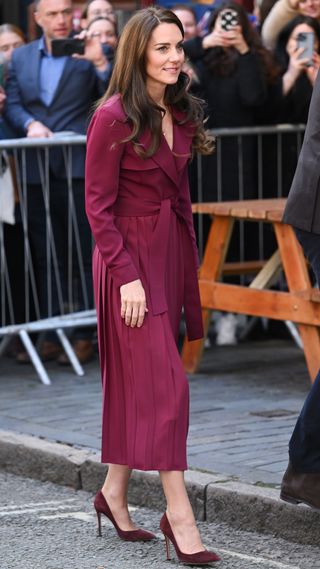 Catherine, Princess of Wales meets the public outside The Rectory during a visit to Birmingham in 2023