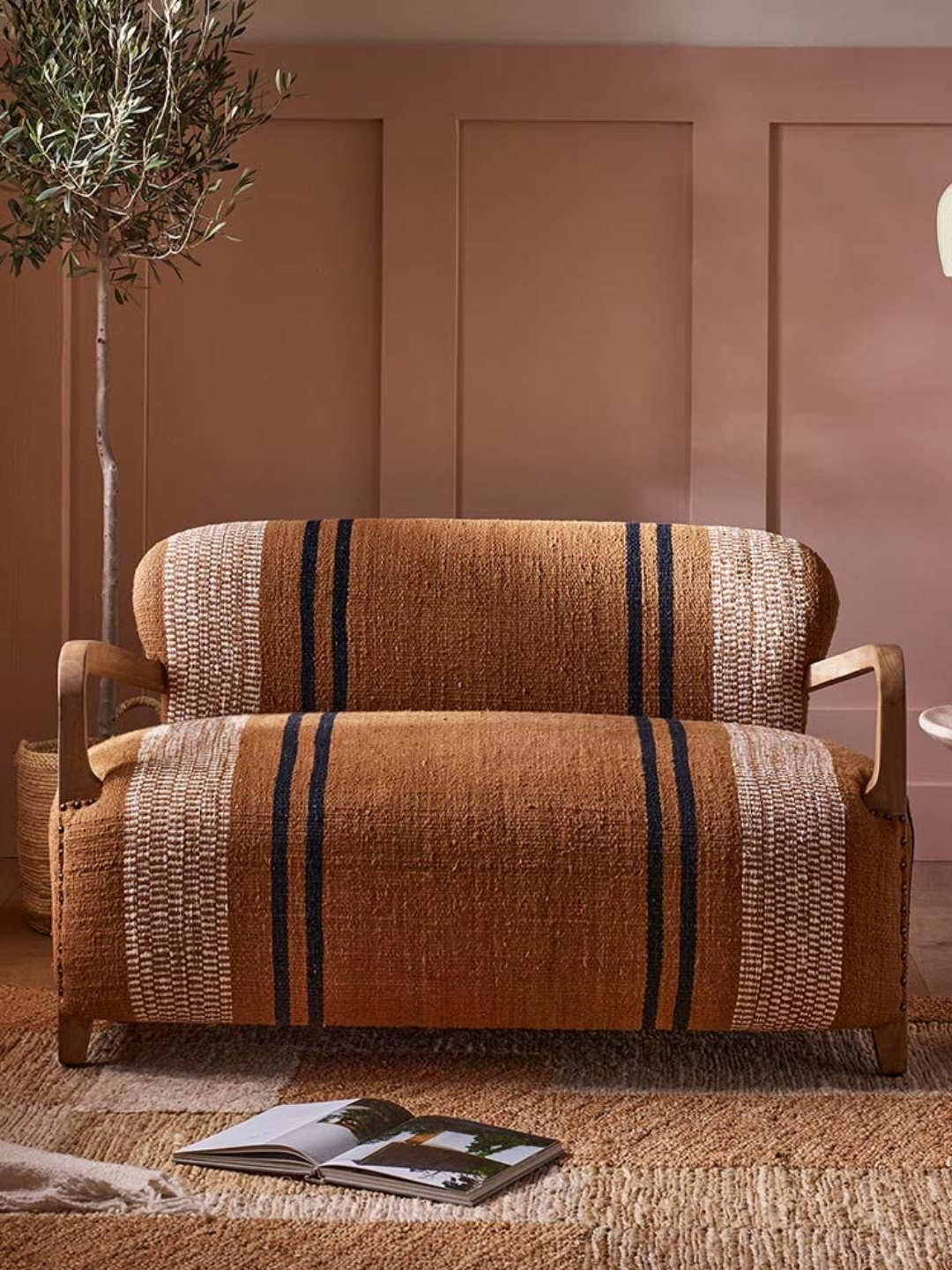 A rug-themed loveseat from Atkin &amp;amp; Thyme
