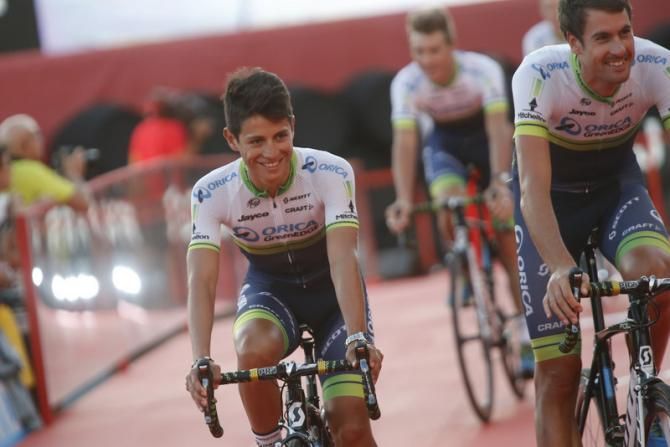 Estaban Chaves and Orica-GreenEge leave the team presentation