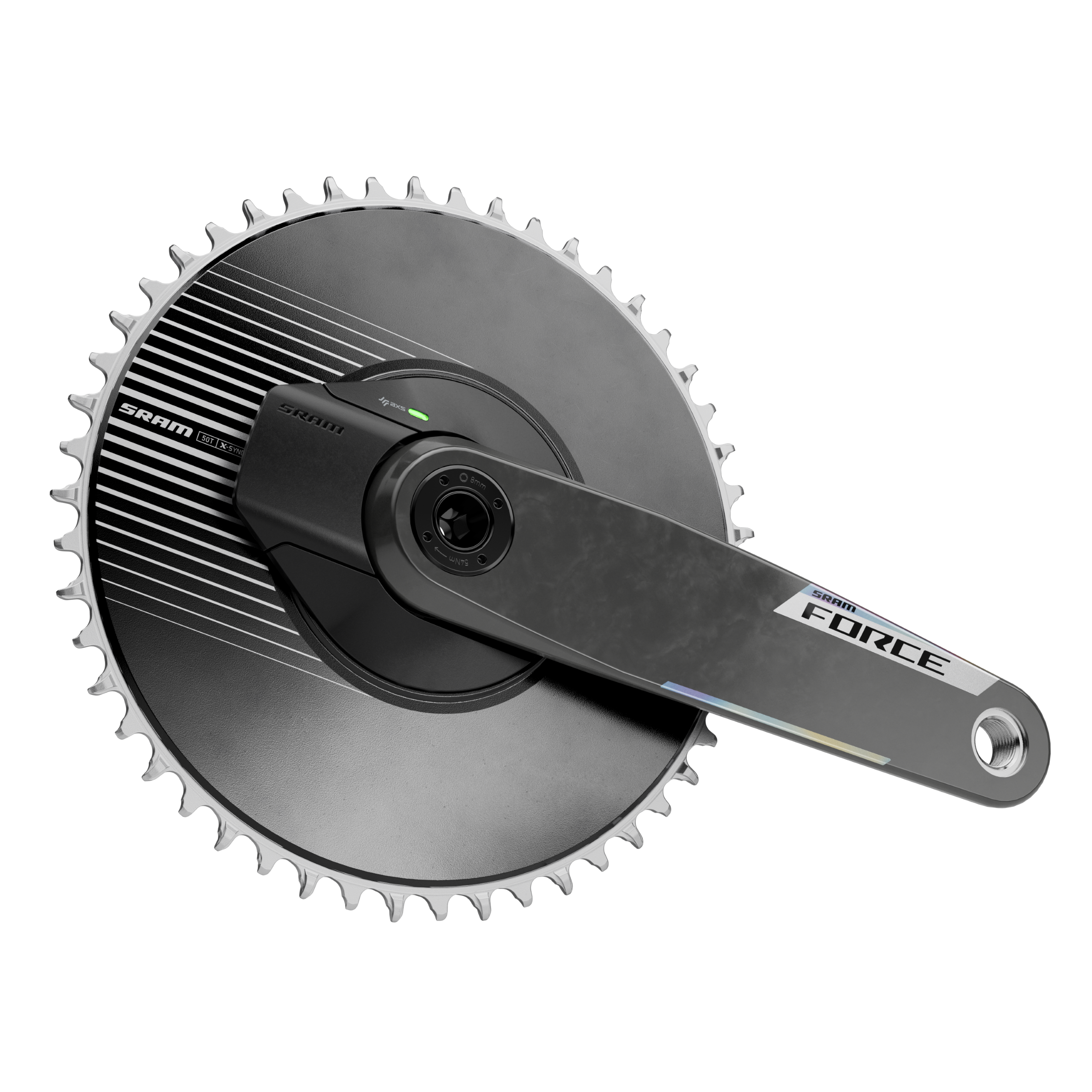 A SRAM Force 1x PM chainset
