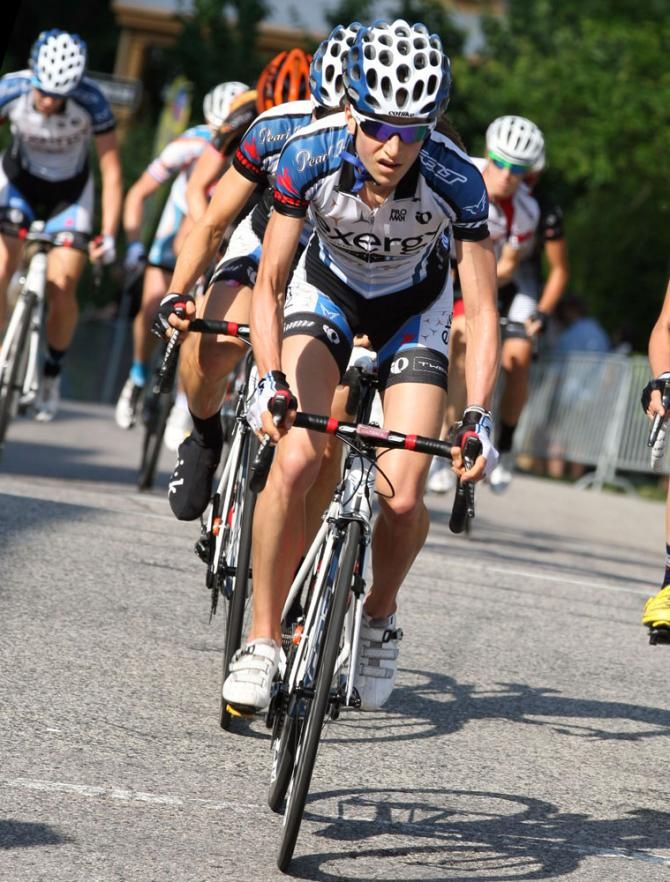 Mara Abbott (Exergy-Twenty16) is a great climber, but Manayunk isn't a pure climber's climb