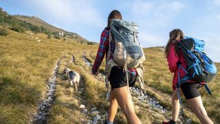 a woman wearing a rucksack 