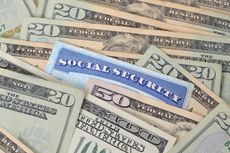 social security card and money concept