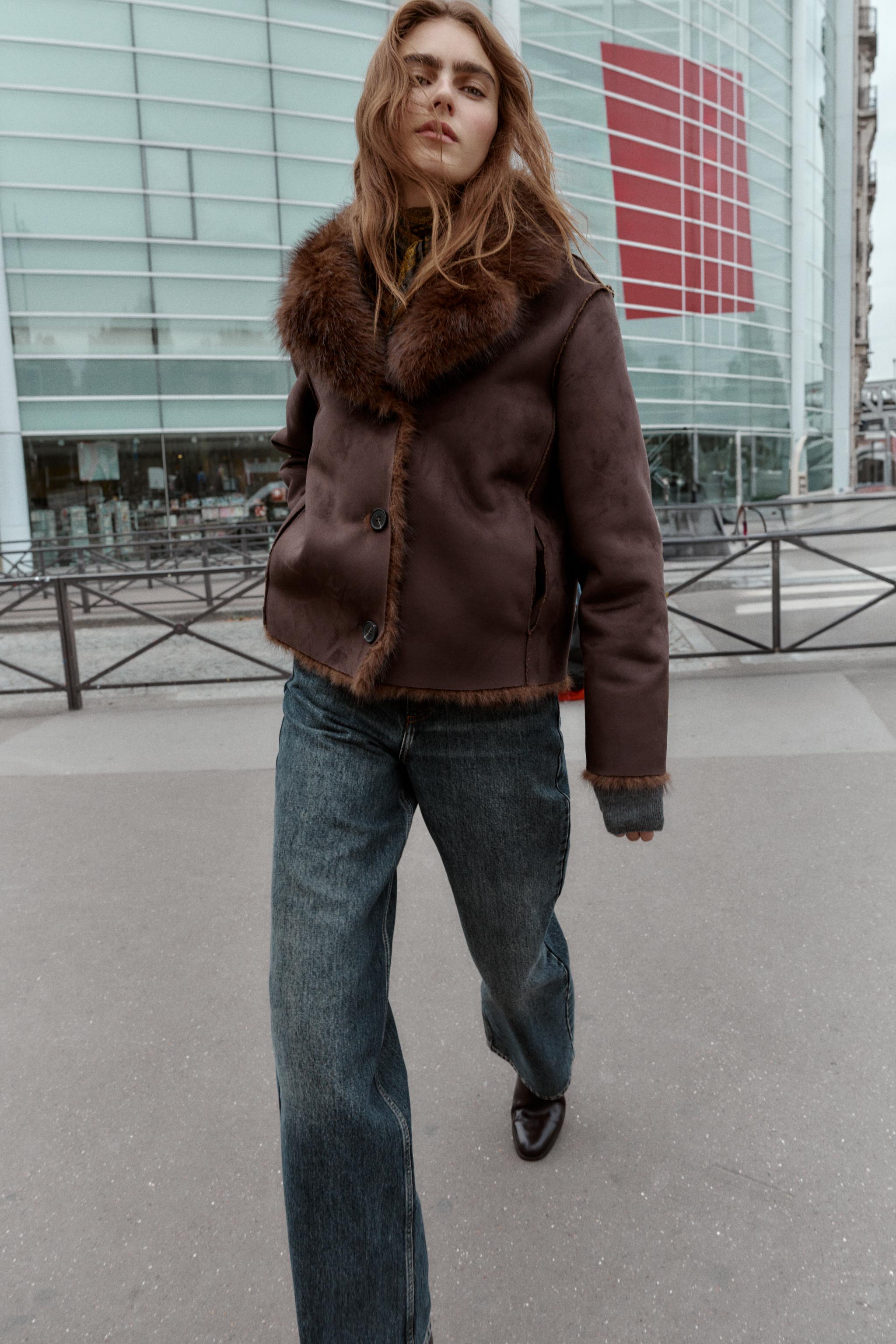Reversible Double-Faced Faux Fur Jacket