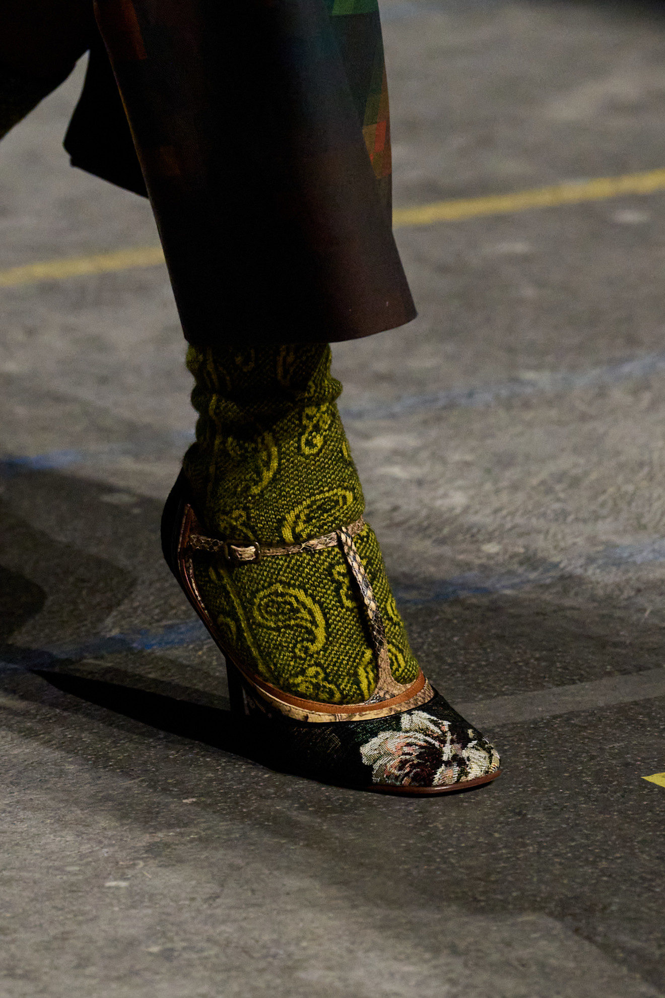 The T-strap shoe trend on Dries Van Noten's Fall 2026 runway