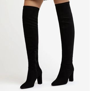 Syrell - Black Dune London Stretch Over The Knee Boots