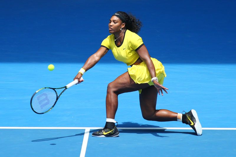 Serena Williams at the Australian Open in 2016.