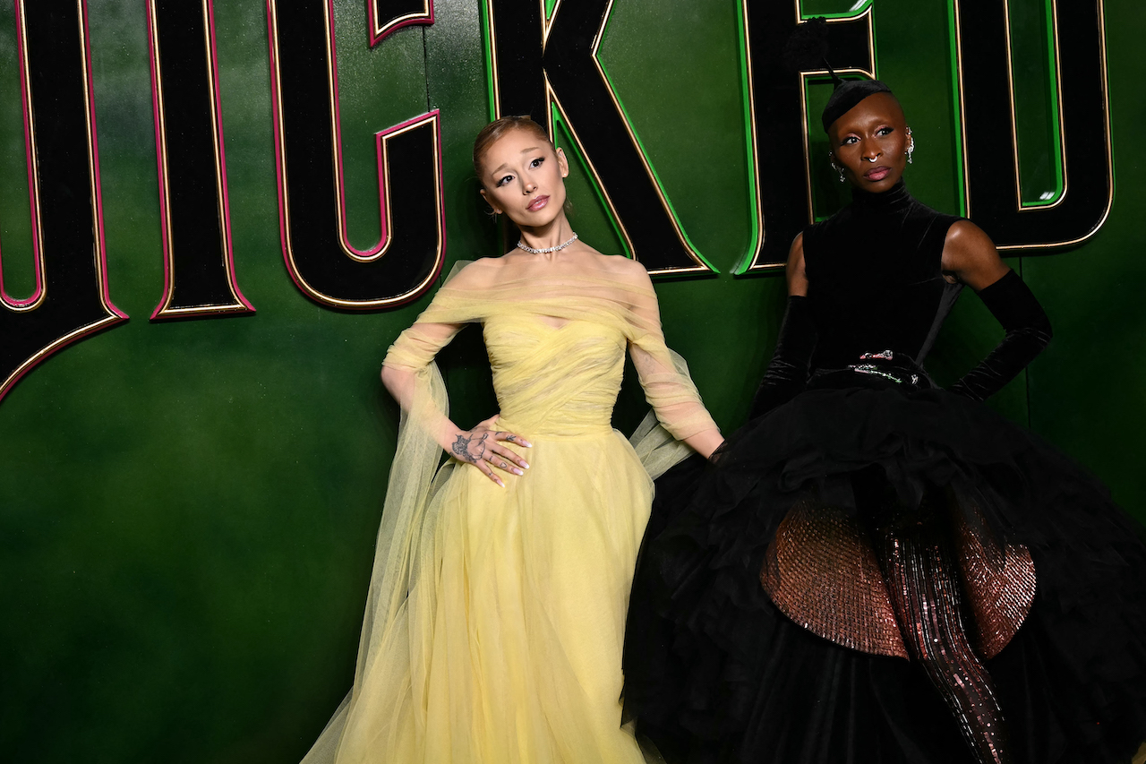 Cynthia Erivo and Ariana Grande at the London Wicked premiere