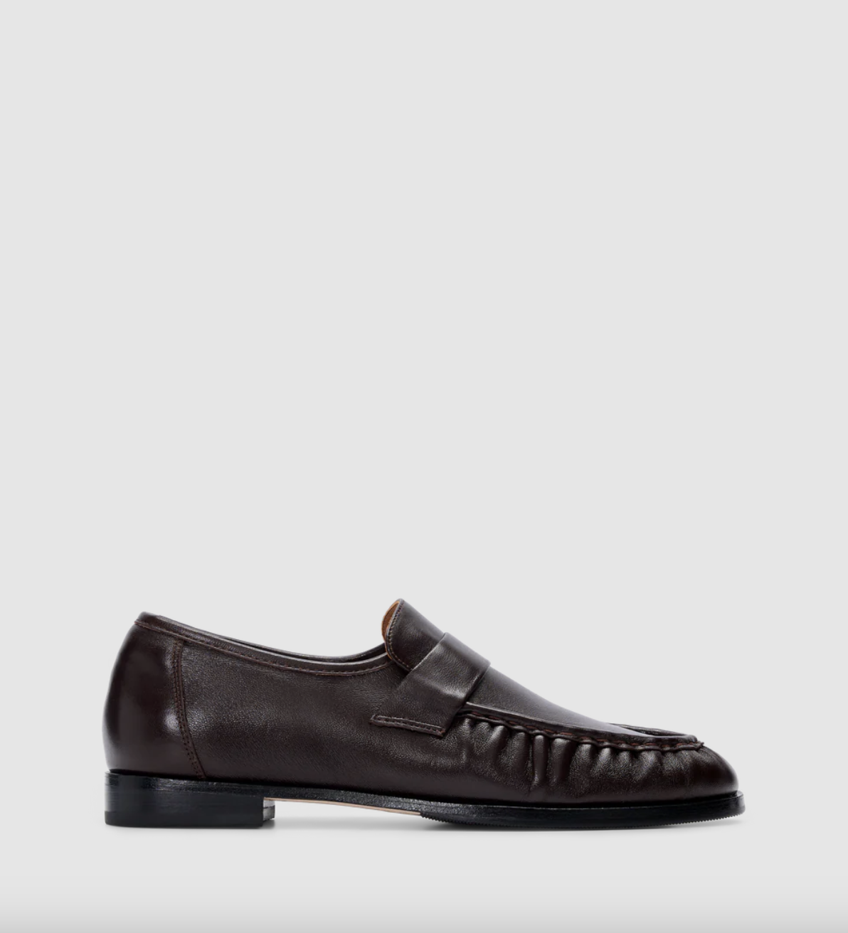 Bared Footwear, Chauna Chocolate Brown Leather Loafers