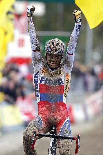 Zdenek Stybar (Telenet Fidea) was overjoyed with his win.