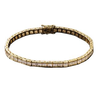 KOLOURS JEWELRY, Gold Diamond Tennis Bracelet