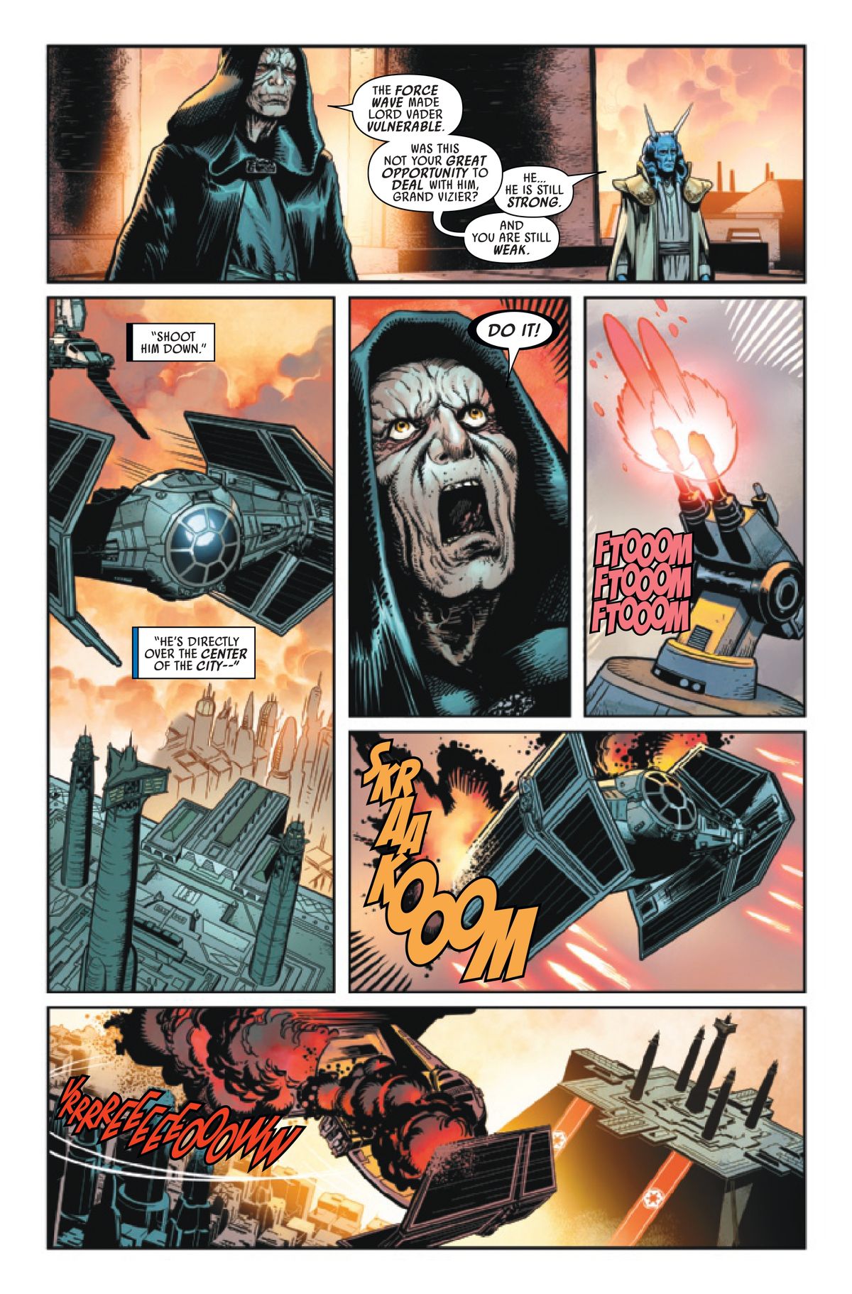 Pages from Star Wars: Darth Vader #40.