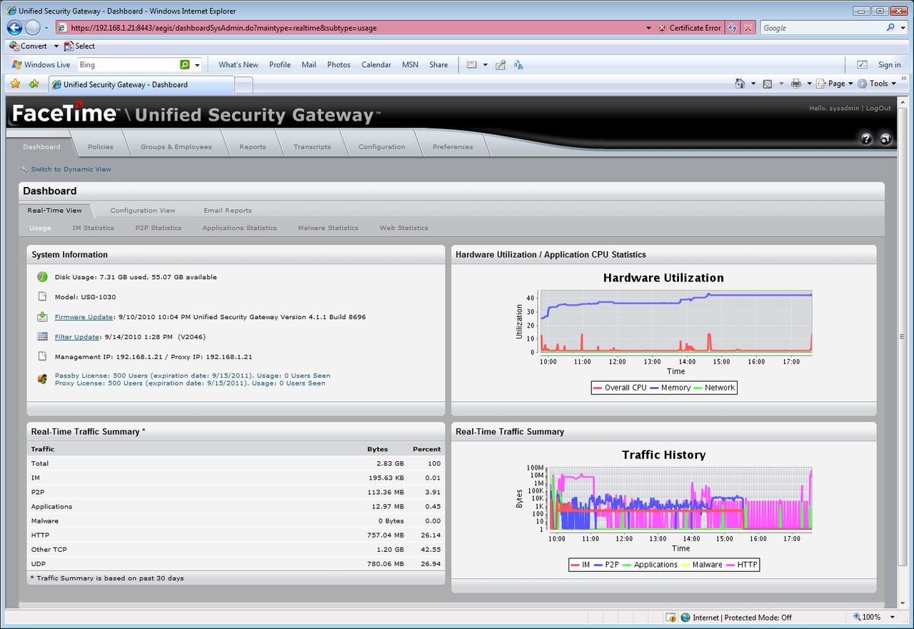 With a USG appliance on the network you&rsquo;ll soon find out what your employees are up to.