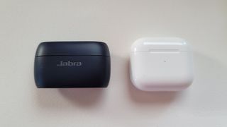 The charging cases for the AirPods 3 and Jabra Elite Active 75t
