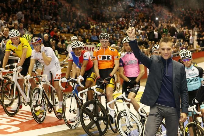 World Champion Philippe Gilbert was the honorary starter in Gent