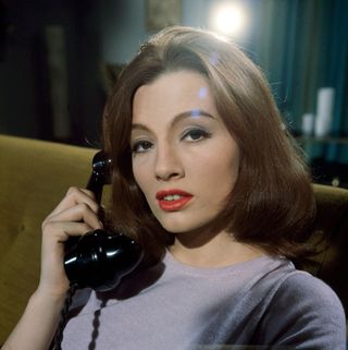 Christine Keeler pictured in a secret screen test for the movie
