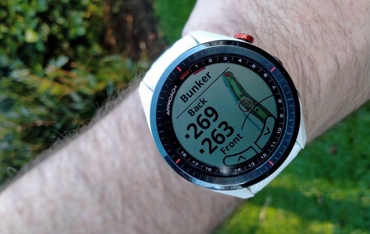 Garmin S62 worn on the wrist