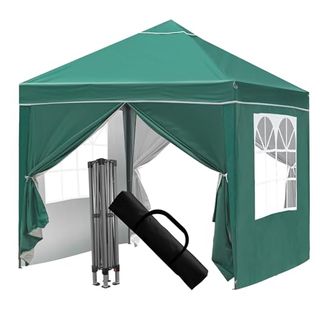 Pop Up Gazebo, Gazebo With Removable Sidewalls, Sturdy Frame, Weather-Resistant Protection, Ideal for Outdoor Events, Parties, and Markets (green)