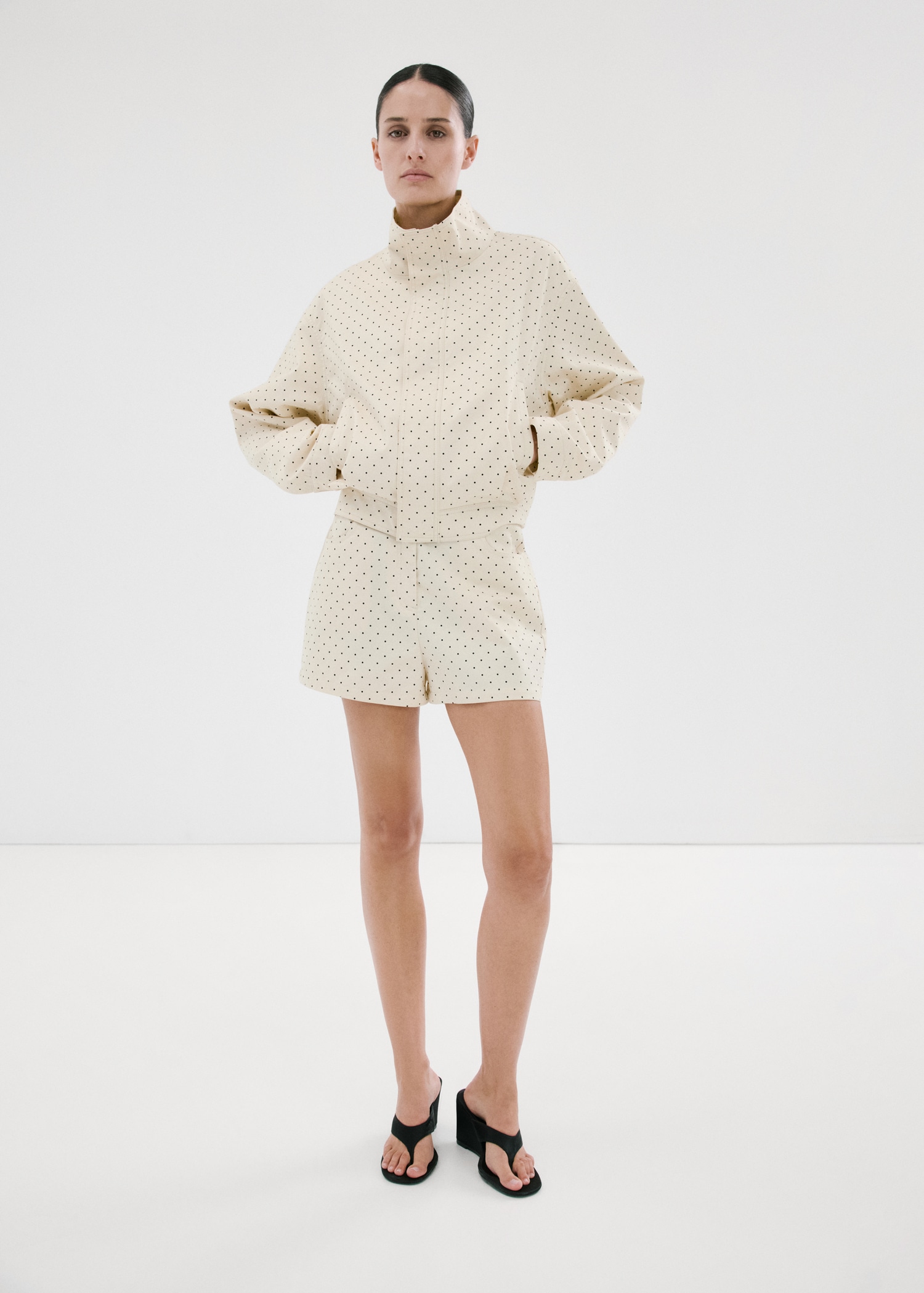 Dots Bomber Jacket - Women | Mango United Kingdom