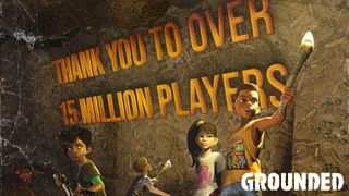 Grounded image celebrating 15 million players.