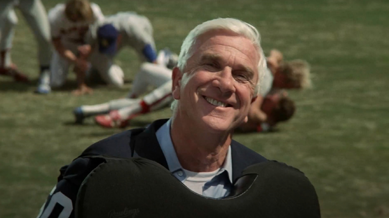 Leslie Nielsen in the naked weapon