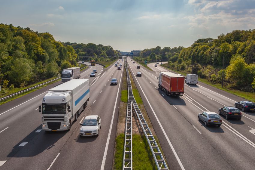 Cars on the highway