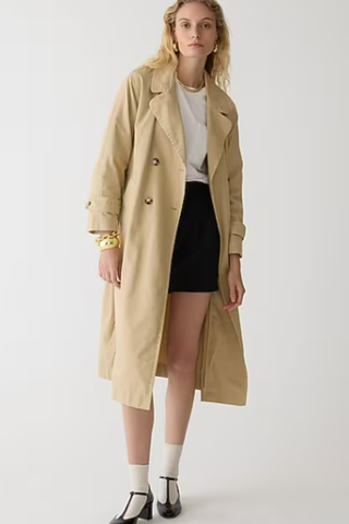 J.CREW Relaxed heritage trench coat in chino