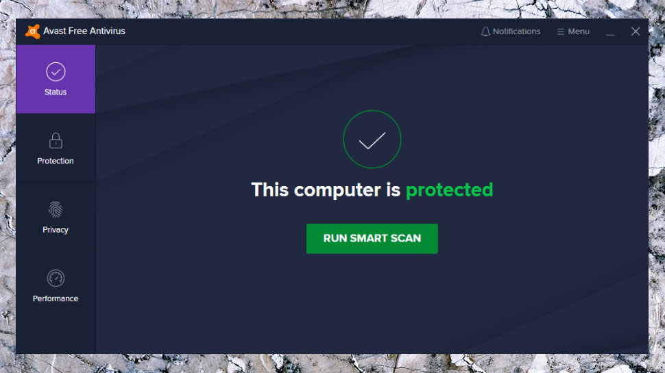 Avast Free Interface