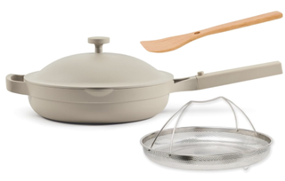 Our Place Always Pan 2.0-10.5-Inch Nonstick, Toxin-Free Ceramic Cookware | Versatile Frying Pan, Skillet, Saute Pan | Stainless Steel Handle | Oven Safe | Lightweight Aluminum Body | Steam