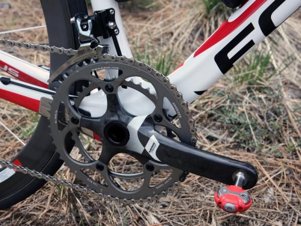 Team bikes are outfitted with SRAM Force BB30 cranks.