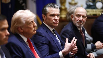 Defense Secretary Pete Hegseth at Cabinet meeting