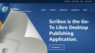 Website screenshot for Scribus