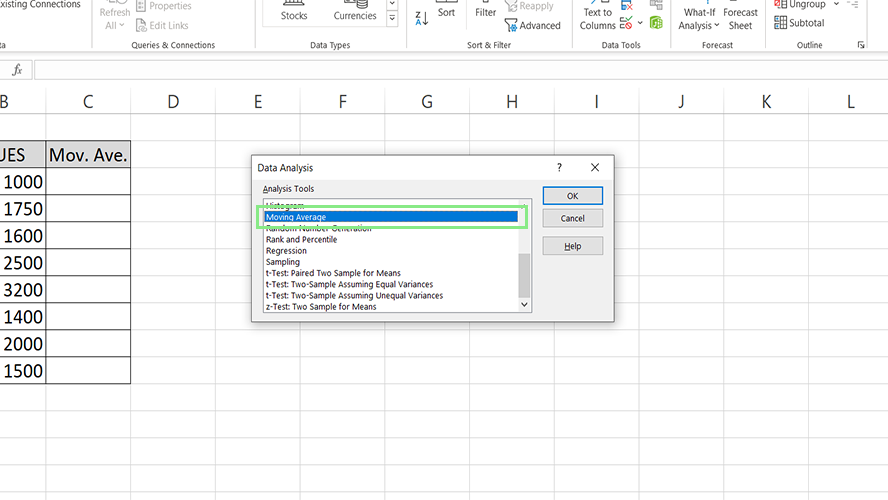 How to calculate a moving average with Microsoft Excel | Laptop Mag