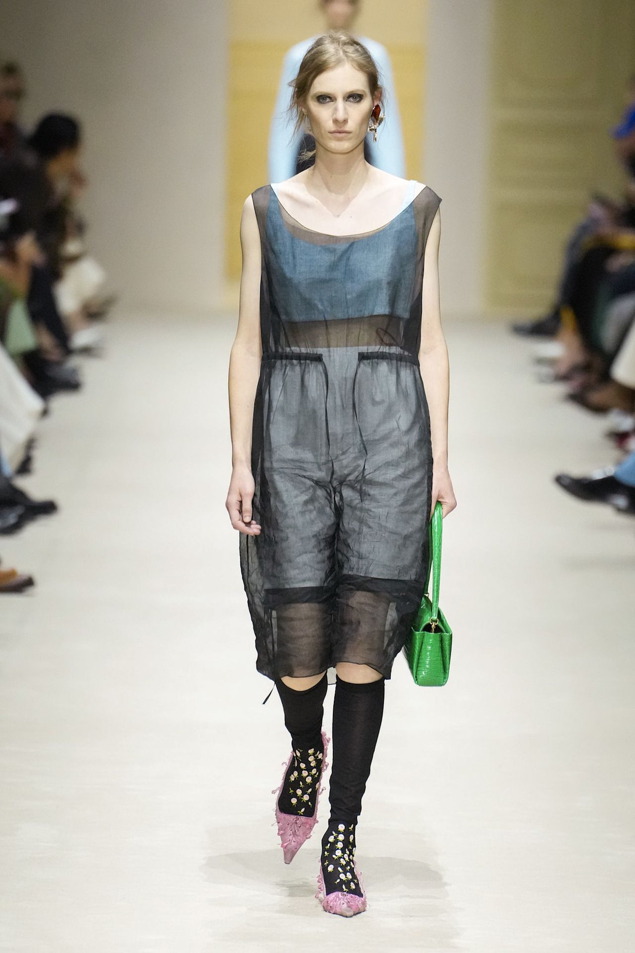 A runway look from the Prada Fall 2026 collection