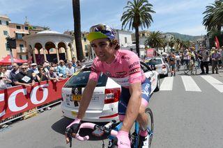 Michael Matthews on his Scott Foil which was sporting pink bar tape for stage 3